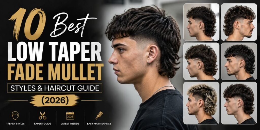 10 Best Low Taper Fade Mullet Styles & Haircut Guide (2026)