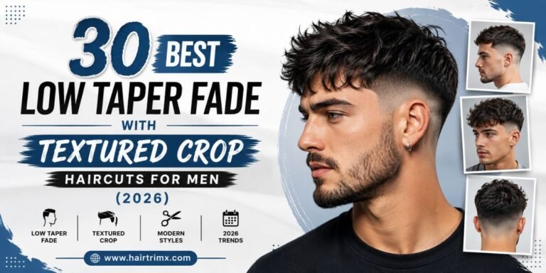 30 Best Low Taper Fade with Textured Crop Haircuts for Men (2026)