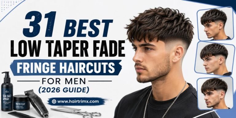 31 Best Low Taper Fade Fringe Haircuts for Men (2026 Guide)