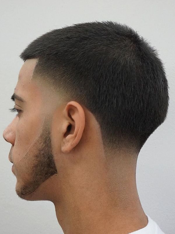 Buzz Cut with Low Taper Fade