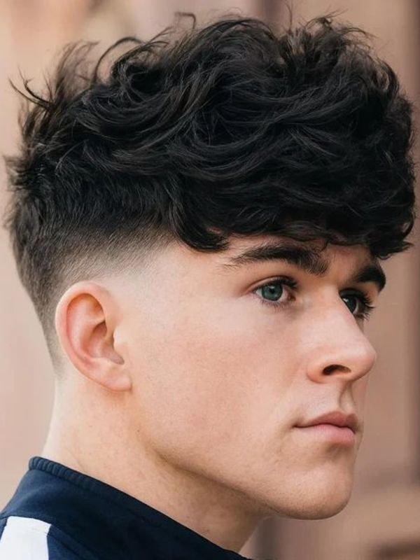 Heavy Textured Fringe Low Taper