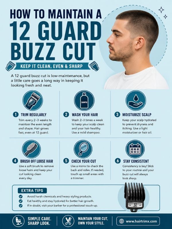 How to Maintain a 12 Guard Buzz Cut