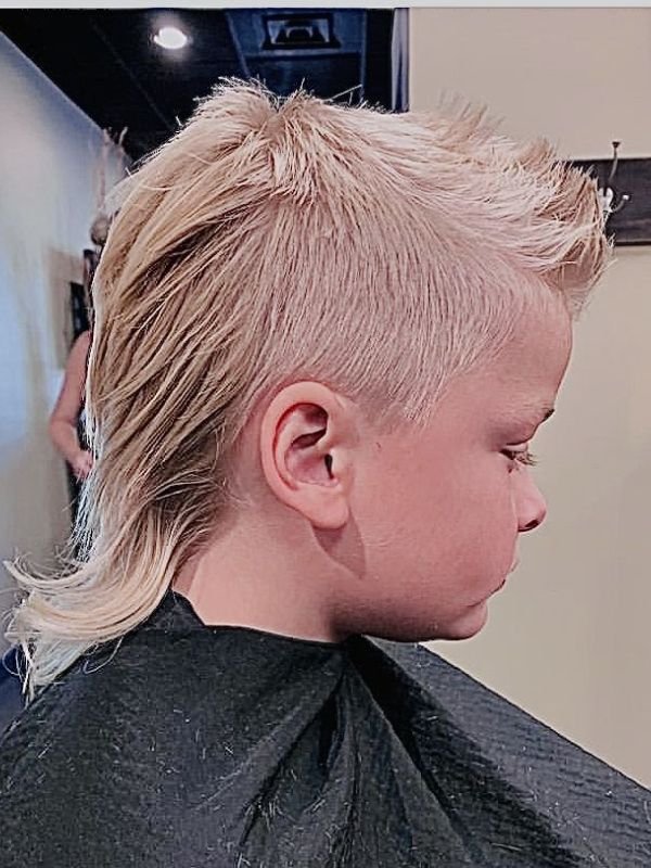 Long Hair Kids Mullet Style