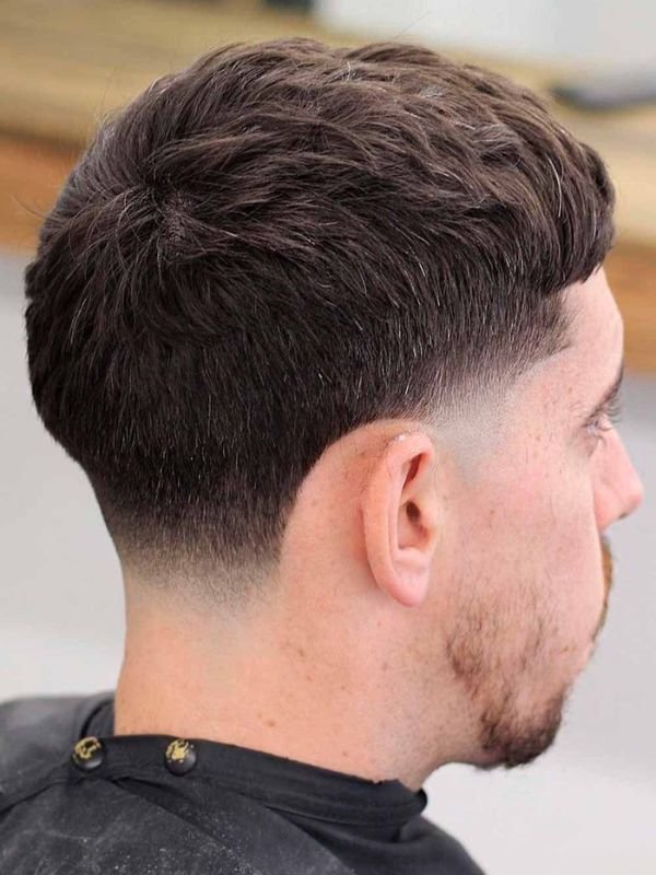 Low Taper Buzz Cut for Straight Hair