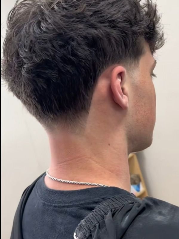 Low Taper Fade Crop for Thin & Fine Hair