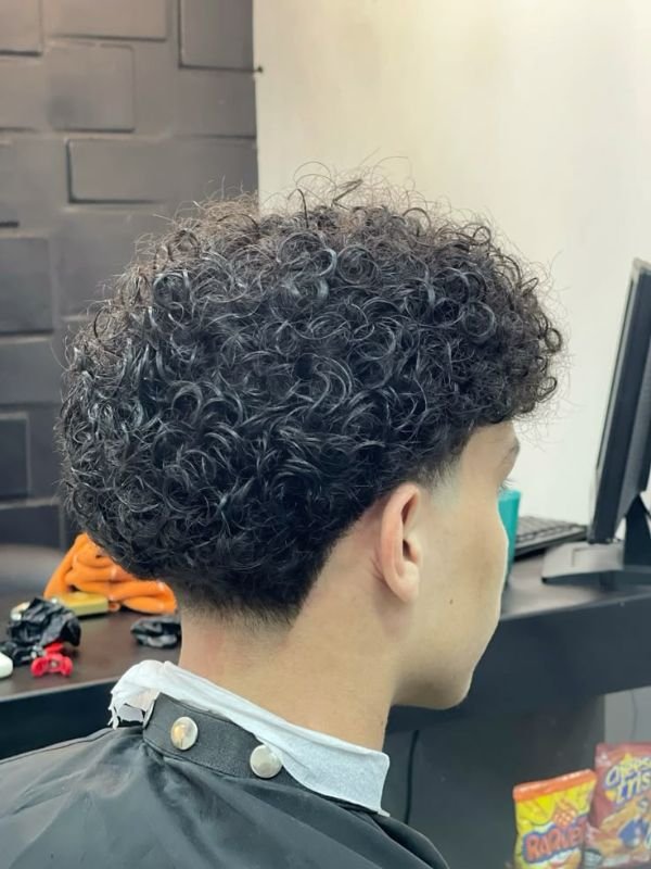 Low Taper Fade Edgar Curly Hair