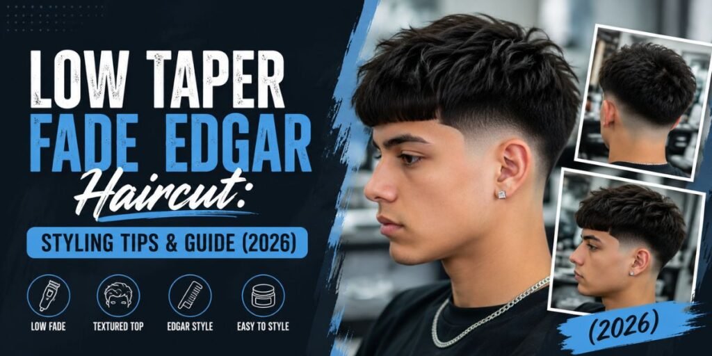Low Taper Fade Edgar Haircut Styling Tips & Guide (2026)