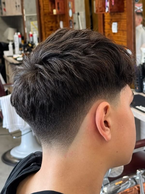 Low Taper Fade Fluffy Fringe (Statement Style)