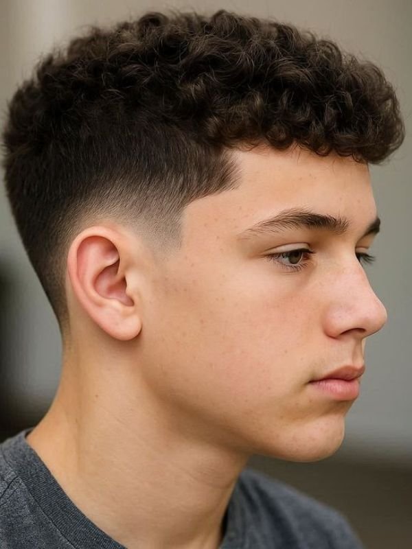 Low Taper Fade Fluffy Hair With Blowout Style