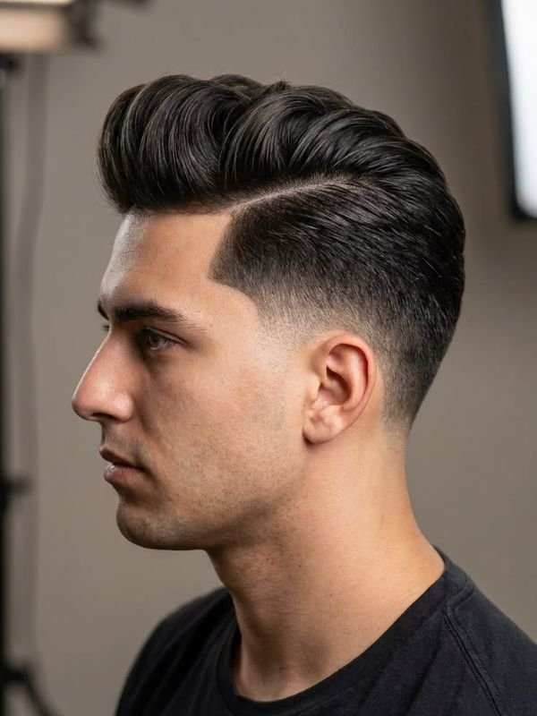 Low Taper Fade Fluffy Hair for Fine Hair