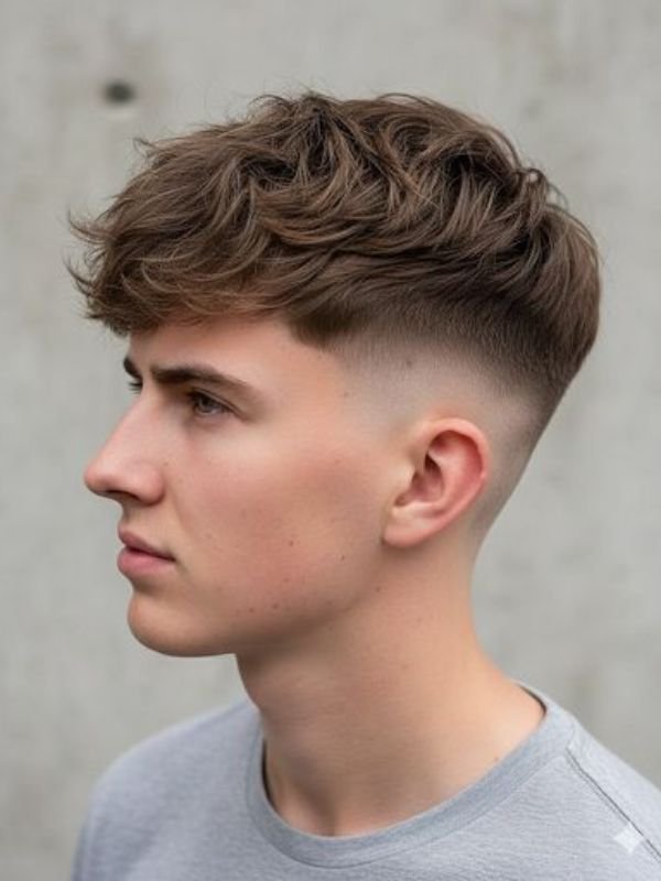 Low Taper Fade Fluffy Hair for School
