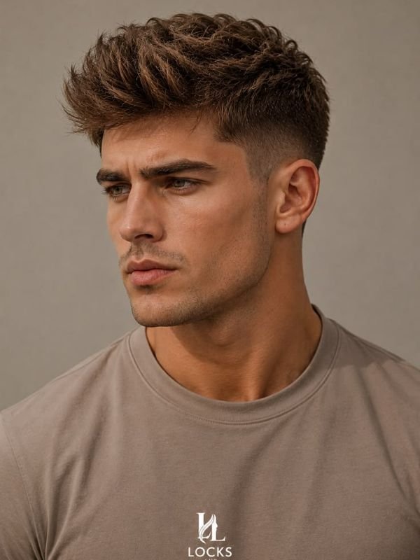Low Taper Fade Fluffy Hair for Teen Boys