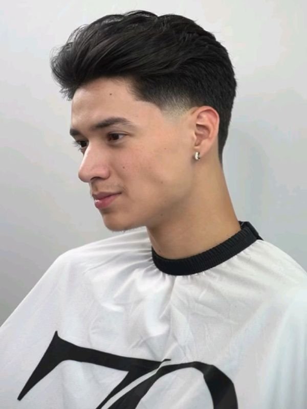 Low Taper Fade Fluffy Hair for Thick Hair