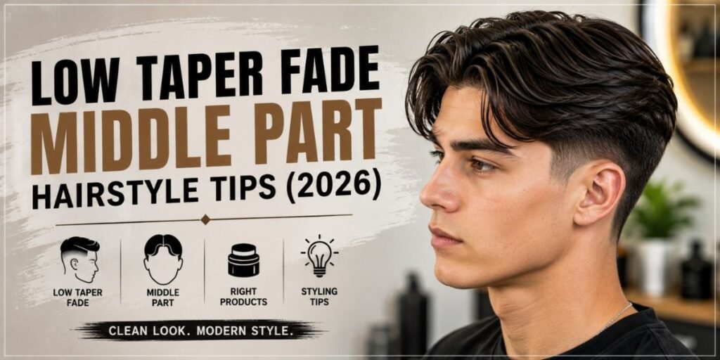 Low Taper Fade Middle Part Hairstyle Tips (2026)