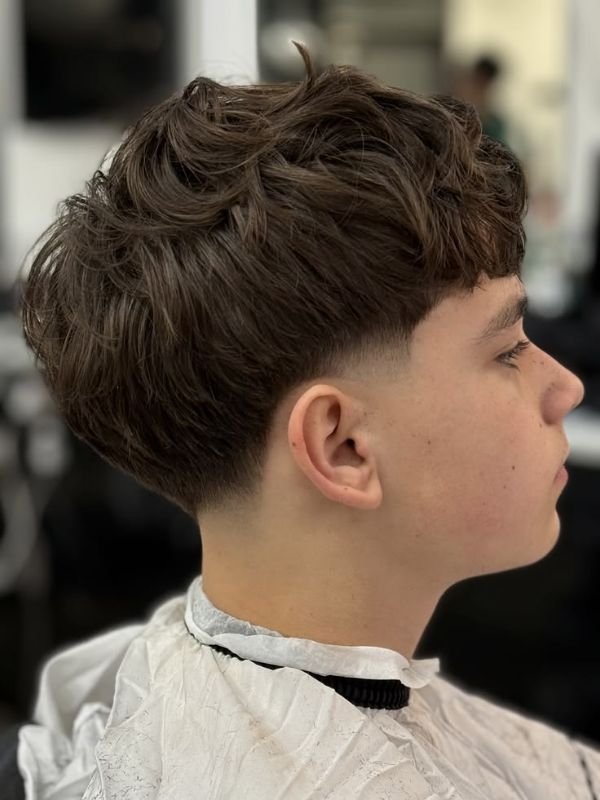 Low Taper Fade Signature Fringe