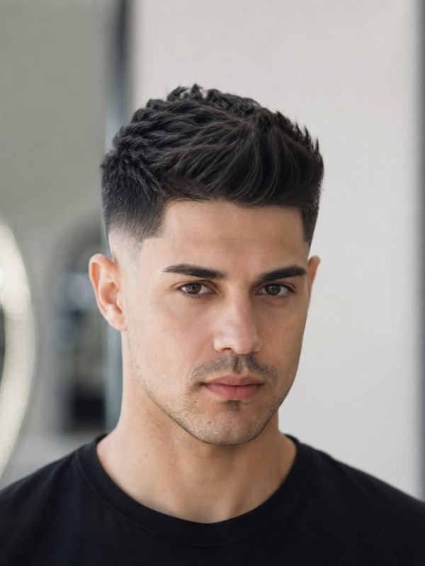 Low Taper Fade for Straightened Black Hair