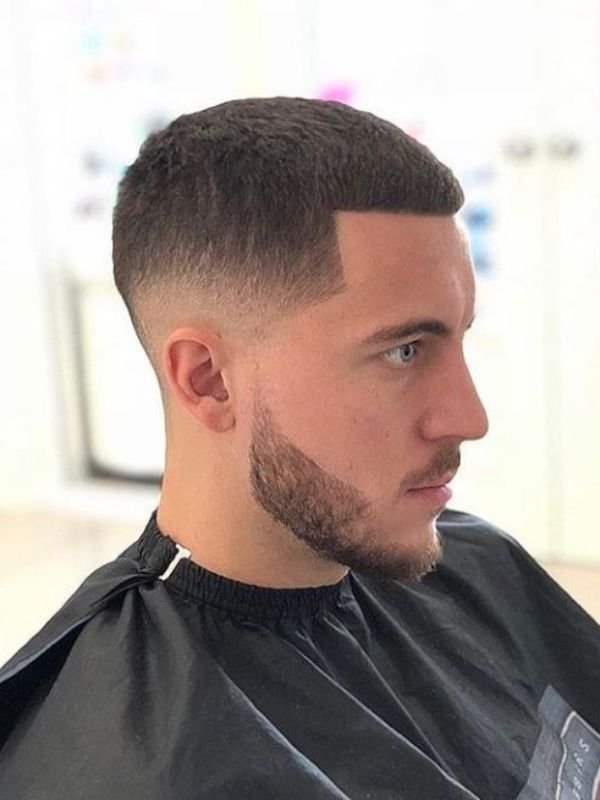 Low Taper Fade with Buzz Cut for Men