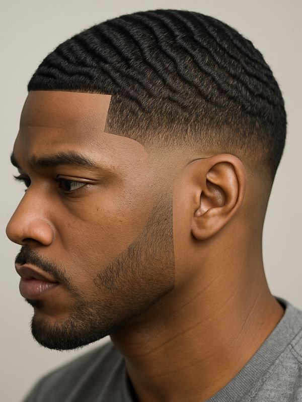 Low Taper Fade with Waves