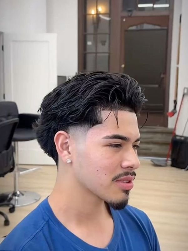 Low Taper Fluffy Hair Straight Hair