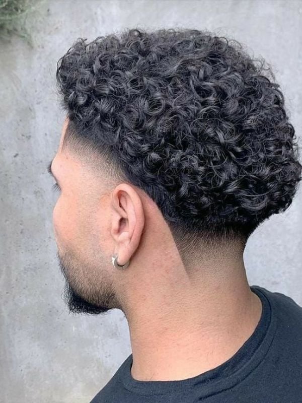 Mexican Low Taper Fade for Curly Hair