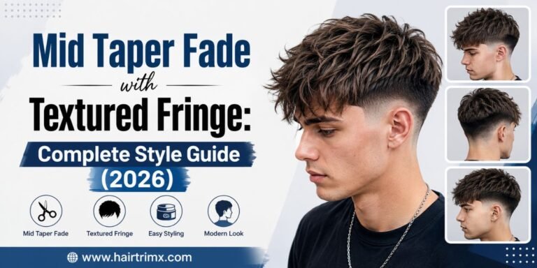 Mid Taper Fade with Textured Fringe Complete Style Guide (2026)