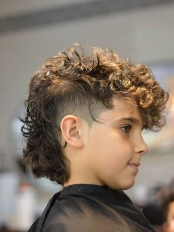 Modern Kid Mullet Curly