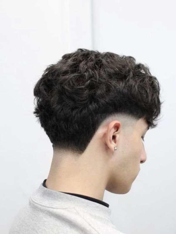 Puffy Hair With Taper Fade