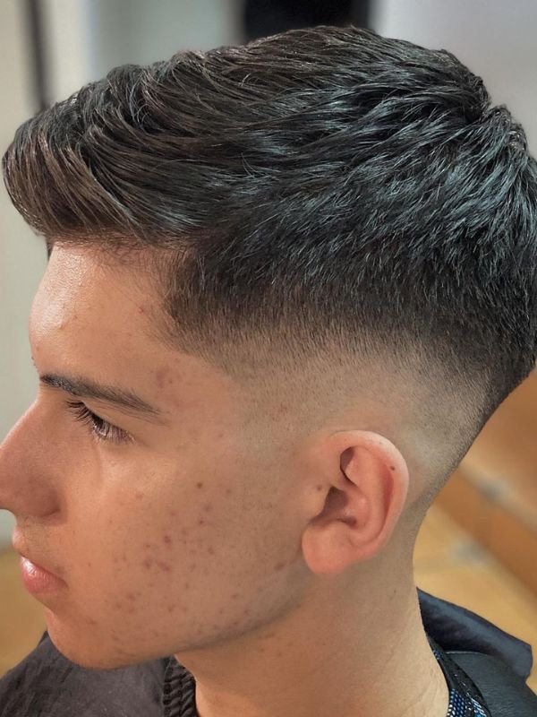 Shadow Low Taper Fade for Thinning Short Hair