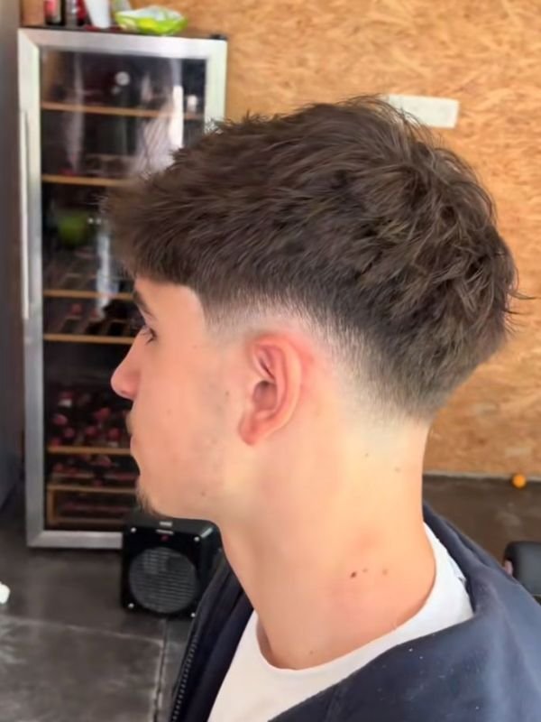 Short Coily Top with Low Taper Fade