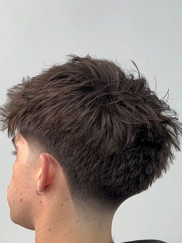 Taper Fade Barber Style Fringe