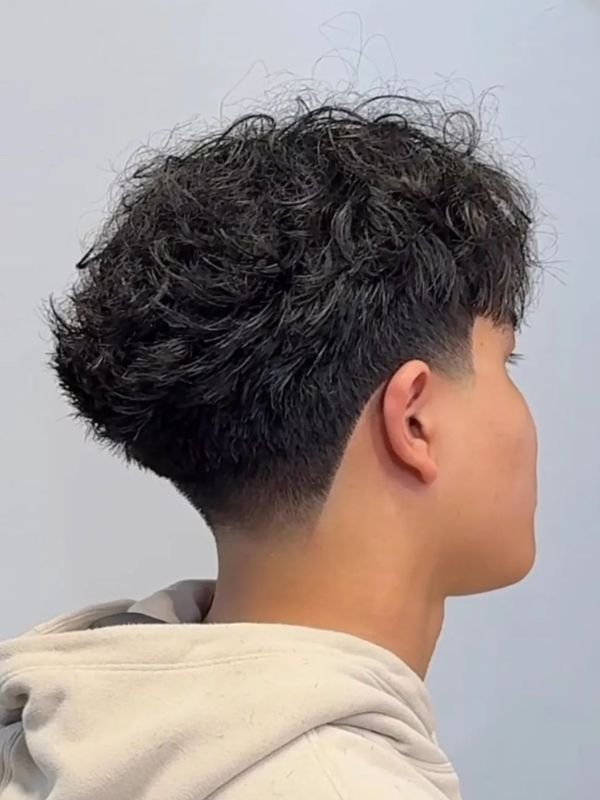 Taper Fade Textured Fringe
