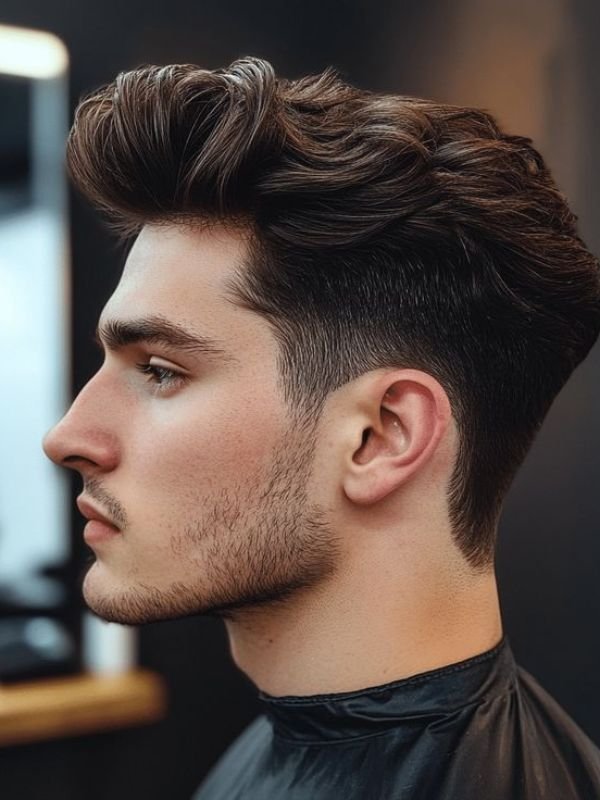 Wavy Textured Crop with Low Taper