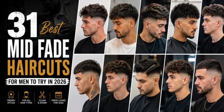 31 Best Mid Fade Haircuts for Men to Try in 2026