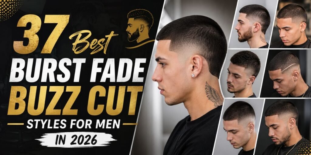 37 Best Burst Fade Buzz Cut Styles for Men in 2026