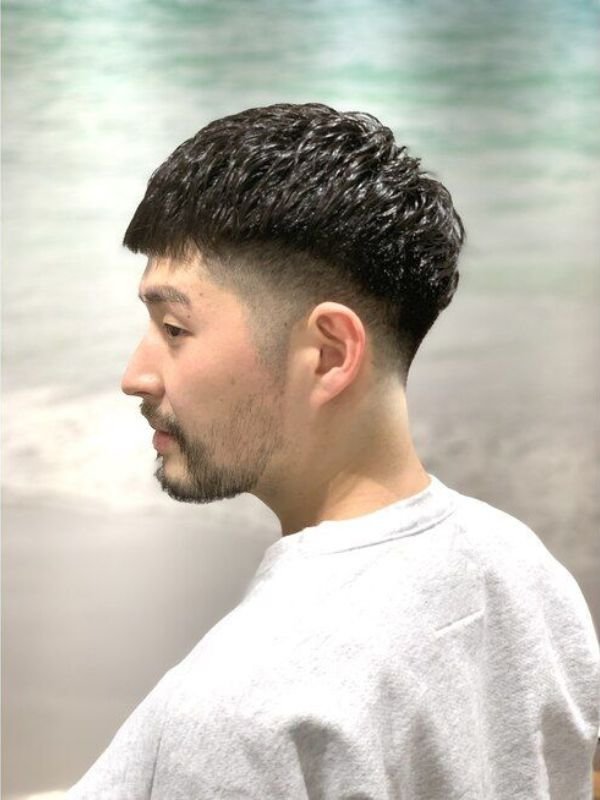 Asian French Crop Mullet Fade