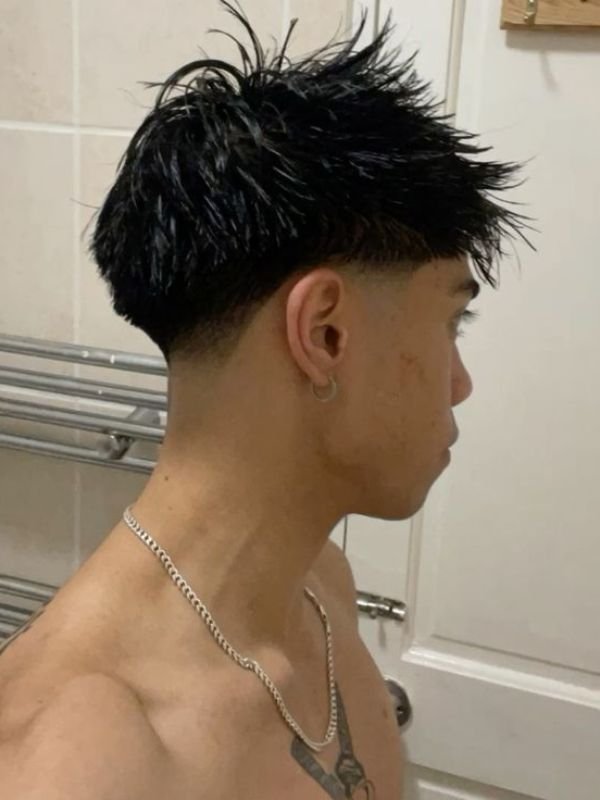 Asian Slick Back Fade Style