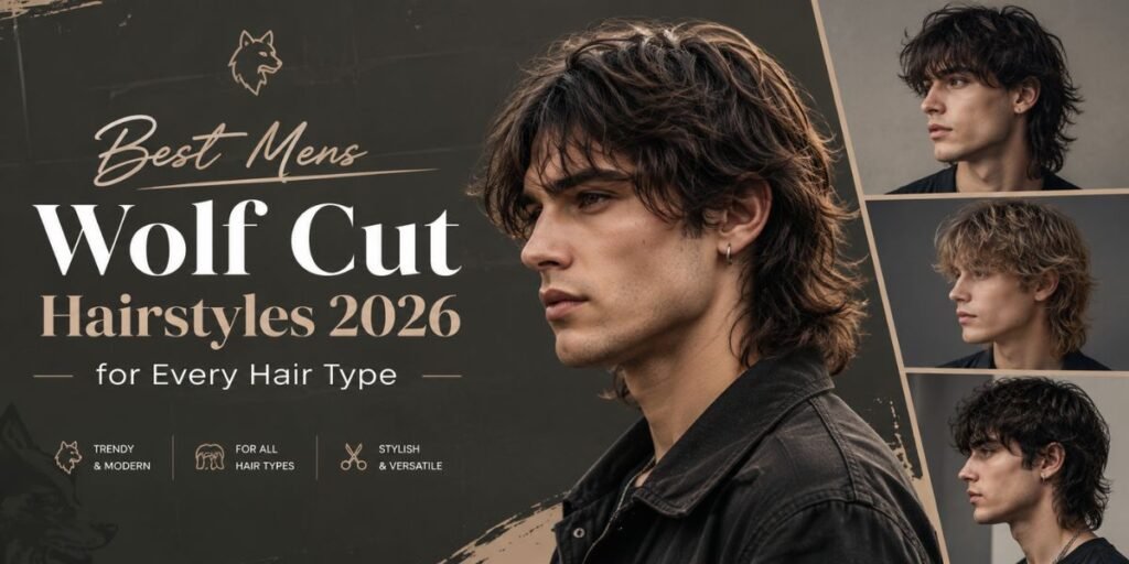 Best Mens Wolf Cut Hairstyles 2026 for Every Hair Type