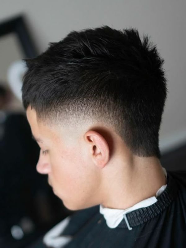 Burst Fade Buzz Cut for Kids and Teens