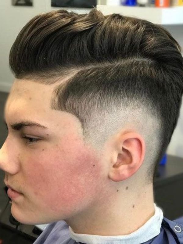 Burst Fade Comb Over