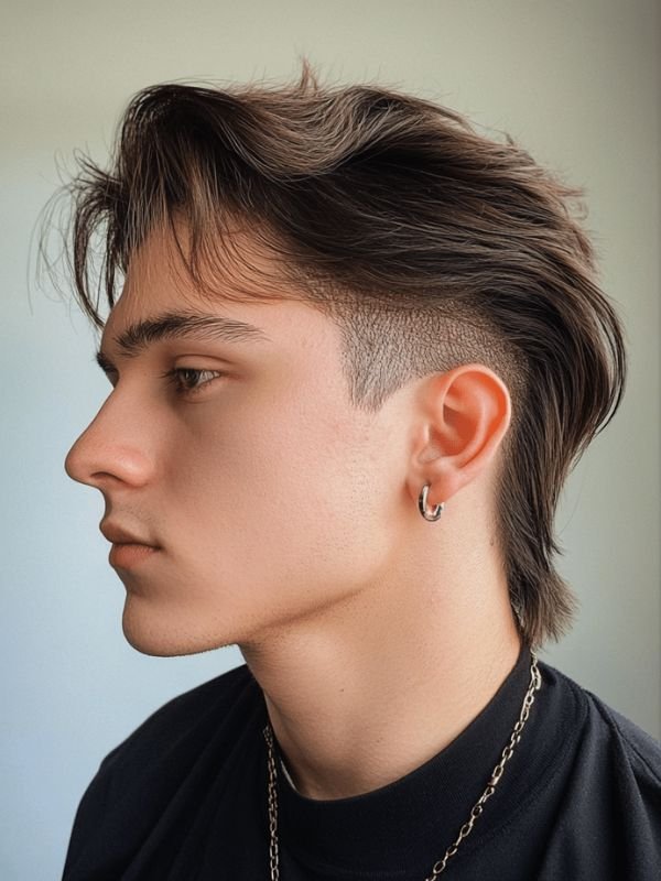 Burst Fade Long Hair