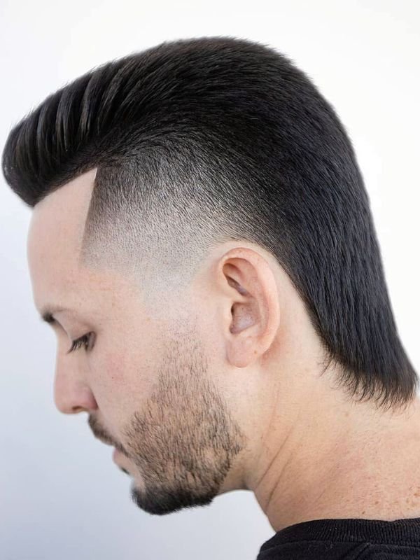 Burst Fade Modern Mullet
