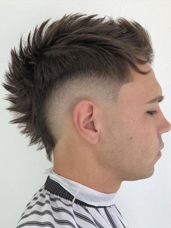  Burst Fade Side Swept Fringe