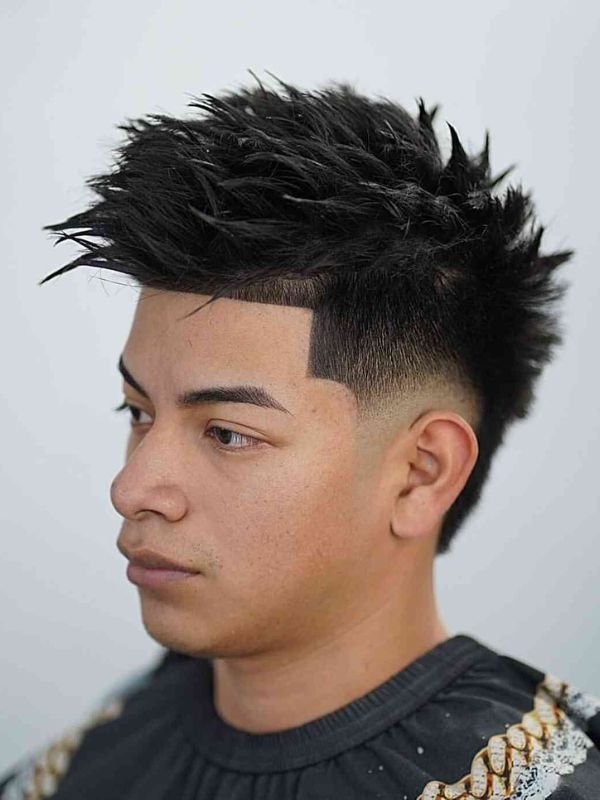 Burst Fade Spiky Hair