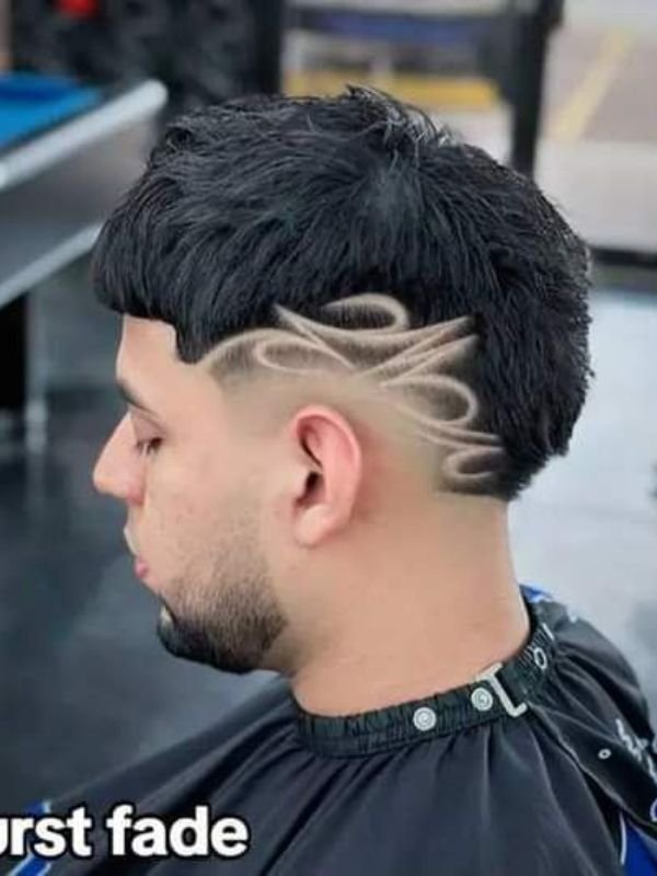 Burst Fade with Hair Design