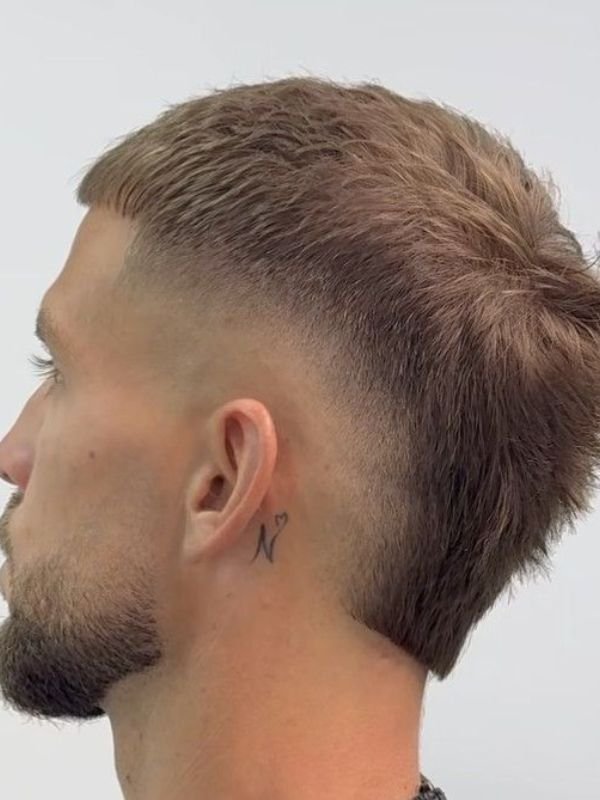 Buzz Cut French Crop Burst Fade