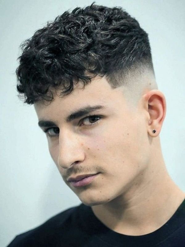 French Crop Low Taper for Curly Hair