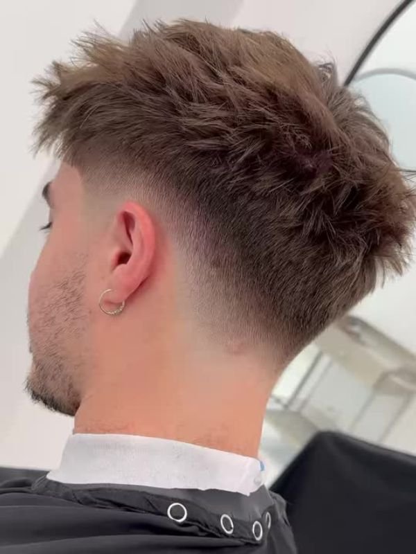 French Crop Low Taper for Thick Hair