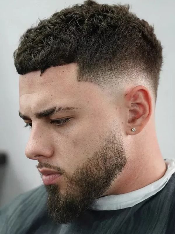 French Crop Low Taper with Beard