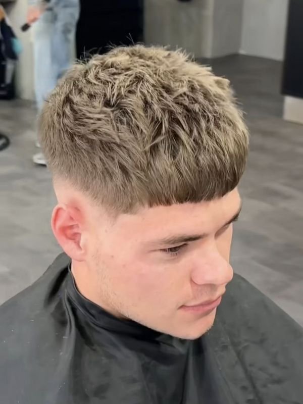 French Crop Low Taper with Hair Design