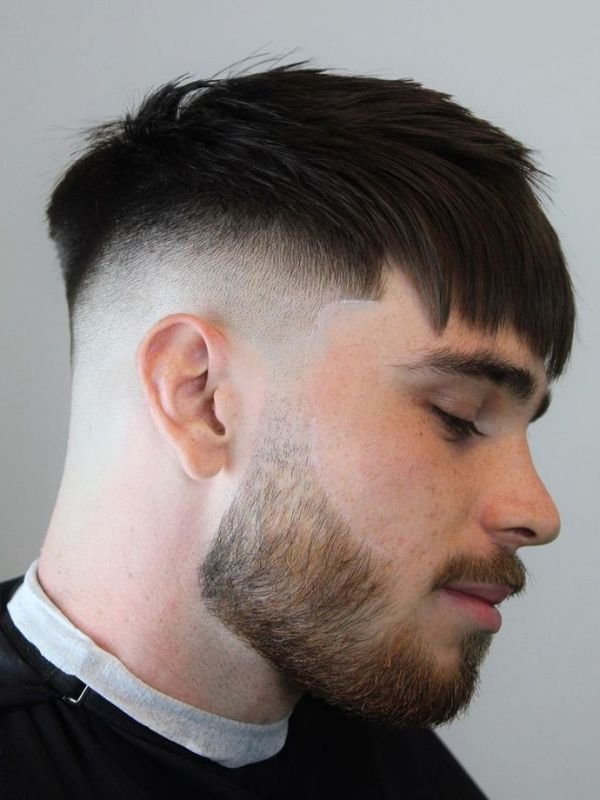 French Crop Mid Drop Fade